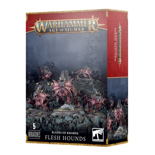 Cheap Miniatures Blades of Khorne Flesh Hounds from Games Workshop